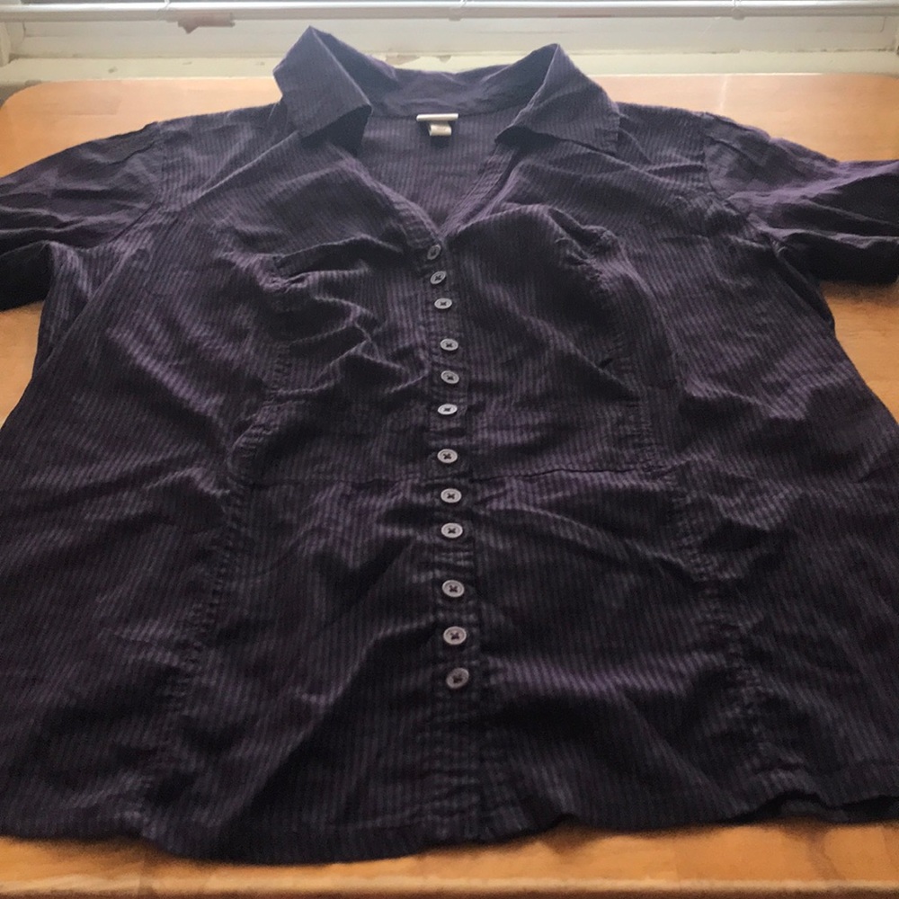 Woman’s Merona Saek Purple Button Down Top